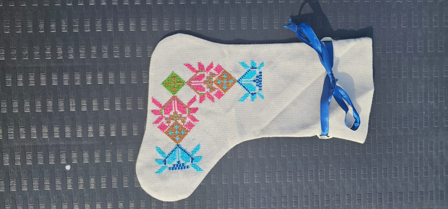 🤍Tatreez Gift/celebration Stockings – White Edition