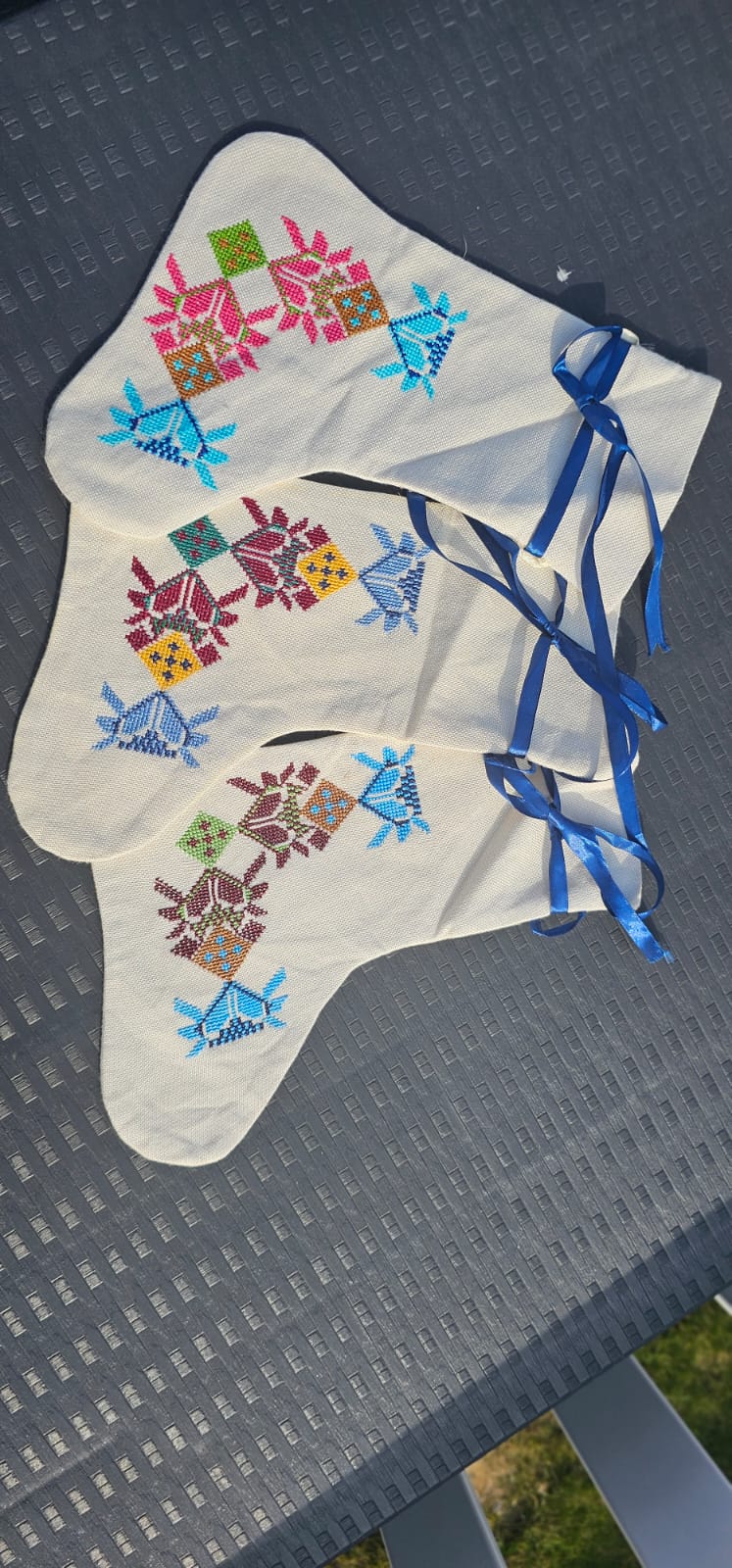 🤍Tatreez Gift/celebration Stockings – White Edition