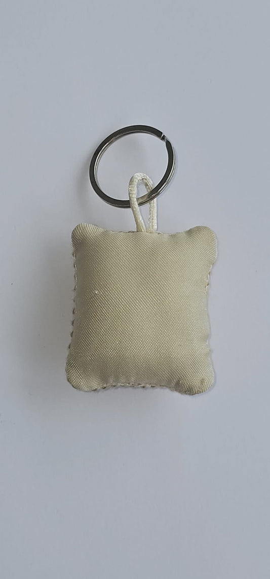 Palestinian Tatreez Square Key Ring