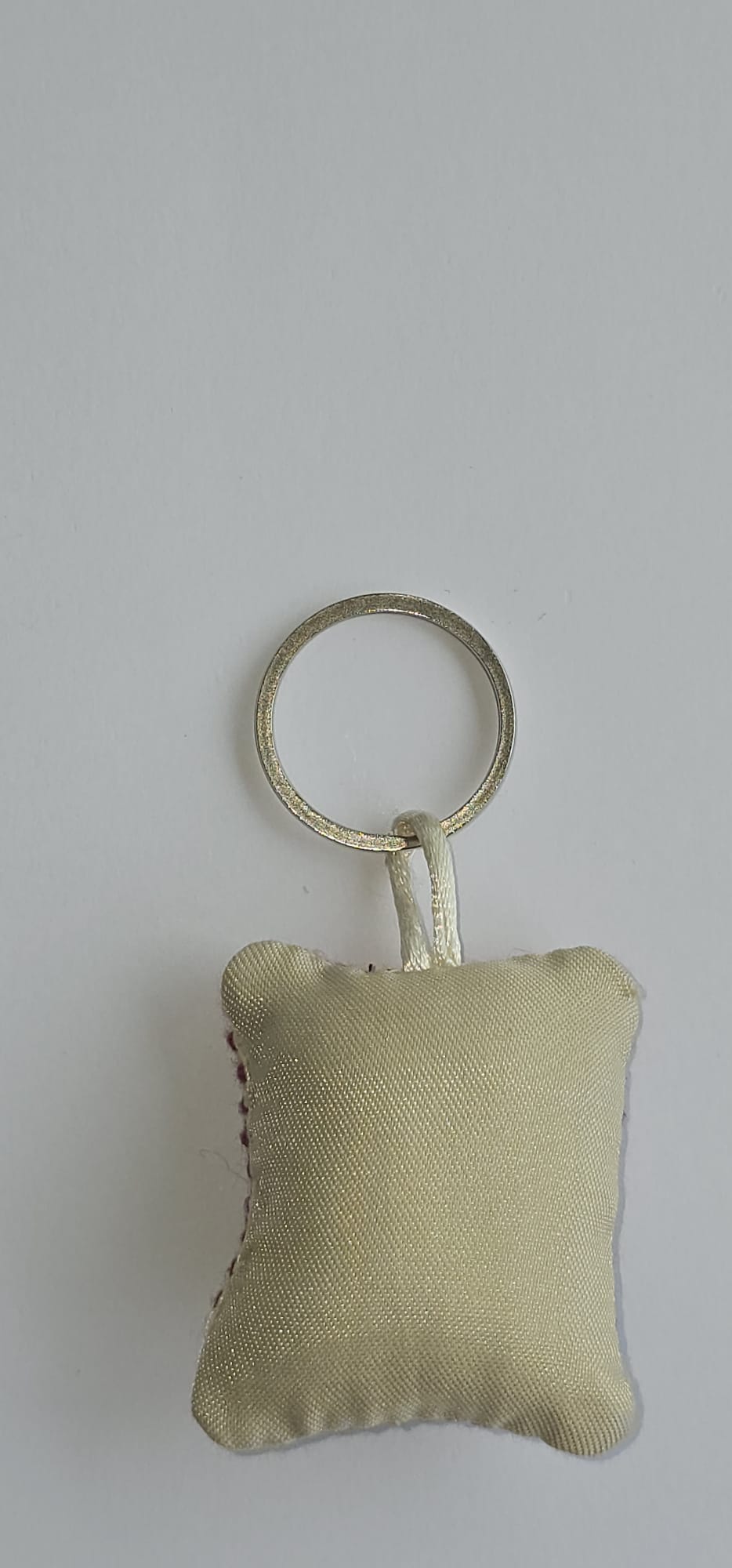 Palestinian Tatreez Square Key Ring