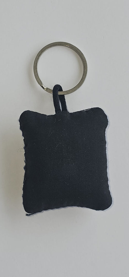 Palestinian Tatreez Square Key Ring