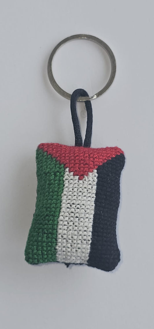 Palestinian Flag Tatreez Key Ring