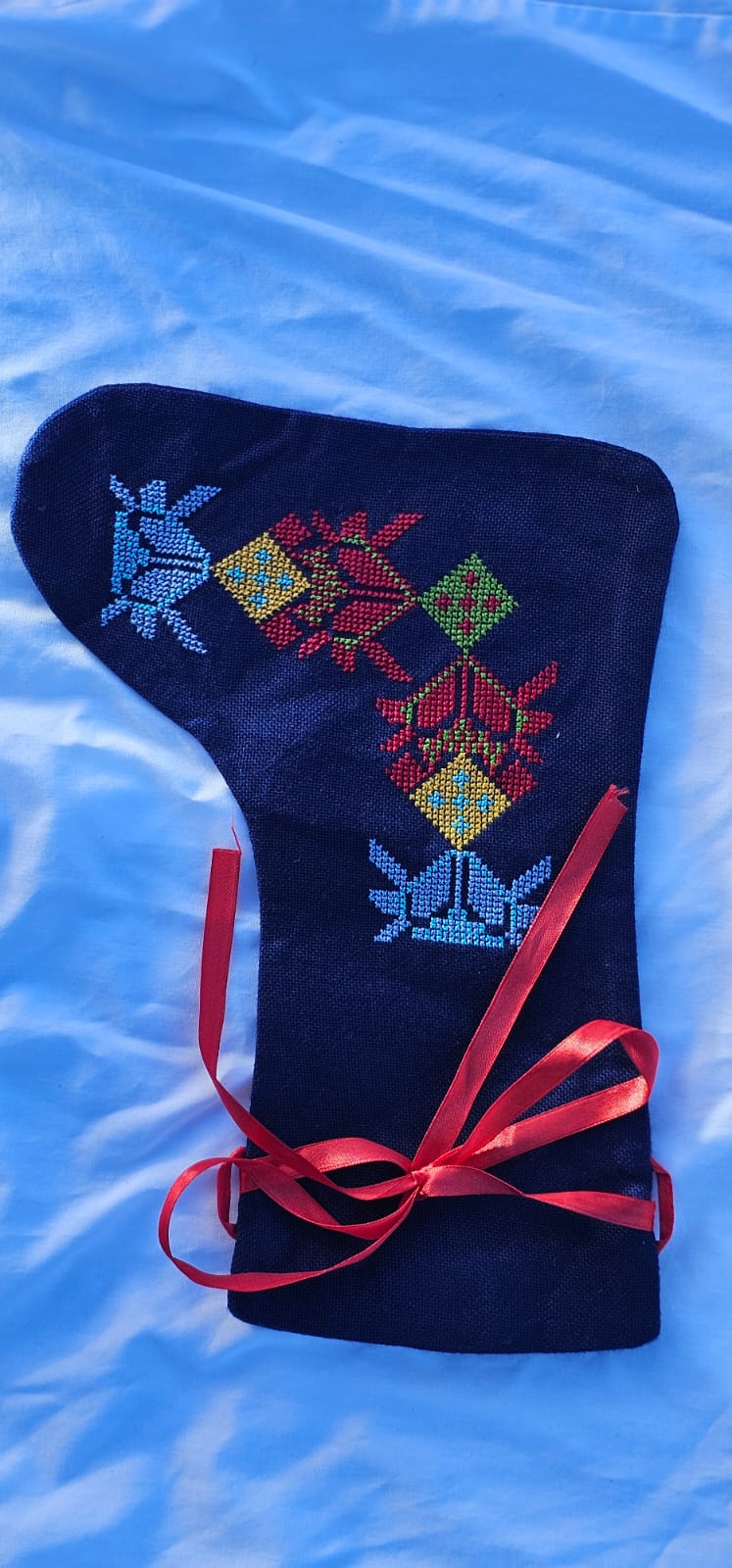 💙Tatreez Gift/celebration Stockings – Blue Edition