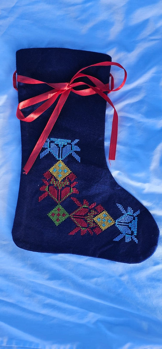 💙Tatreez Gift/celebration Stockings – Blue Edition