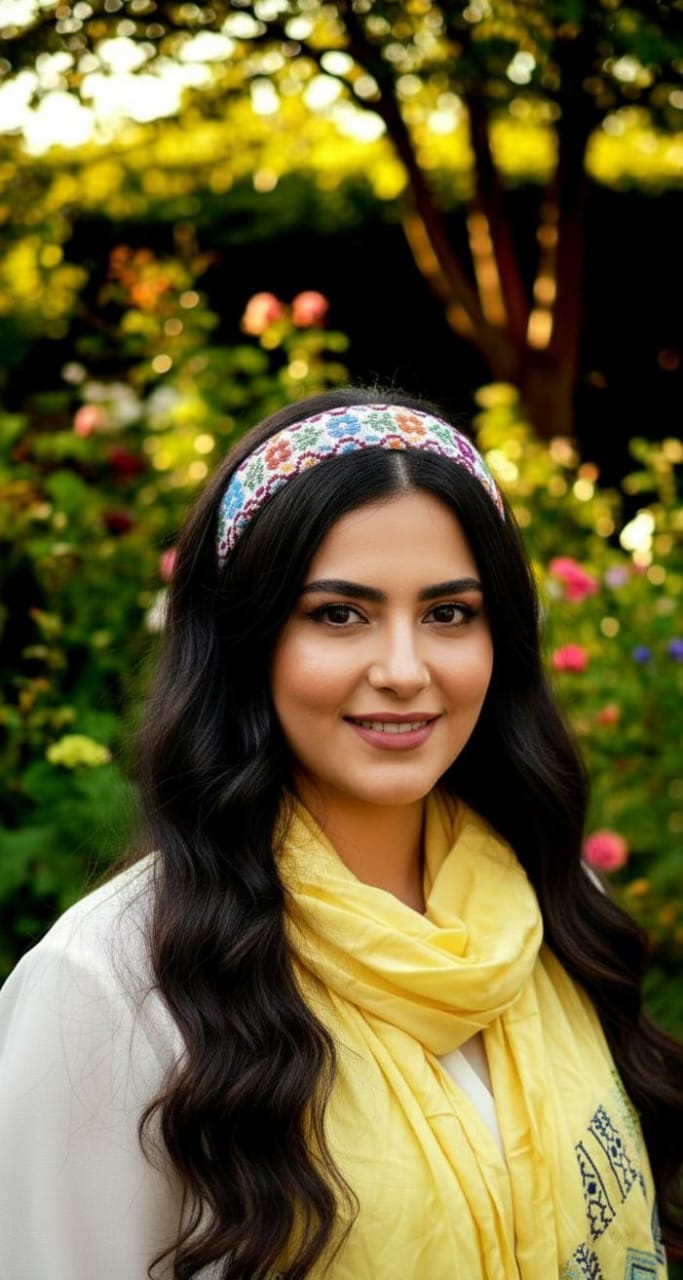 ✨ Hand-Embroidered Tatreez Headband – One of a Kind