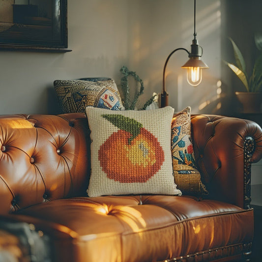 Cream Citrus Harvest Hanging Cushion